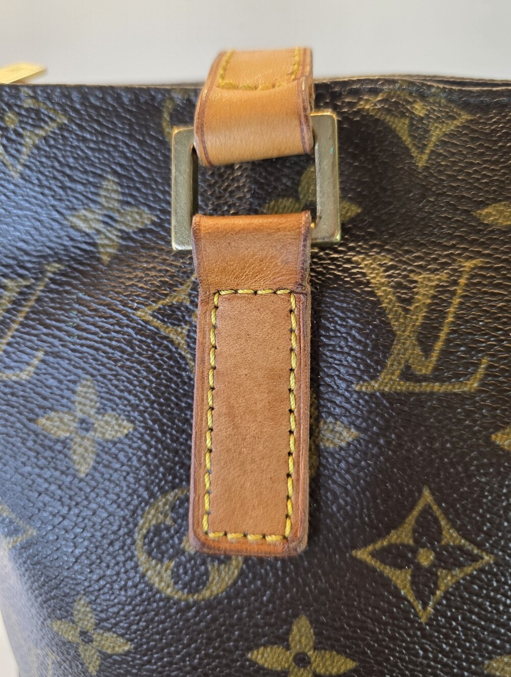 Louis Vuitton Vintage Canvas Cabas Piano Bag with Mini Boston Bag Charm & Chain - Picture 9 of 15